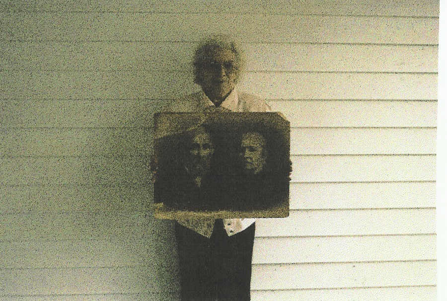 Frances Virginia (Michael) Miller With A Picture of Her Ancestors