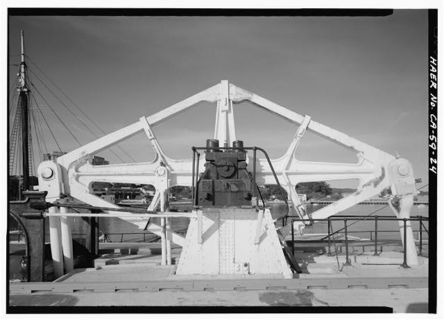 24. Profile of walking beam, crank shaft to right. -...