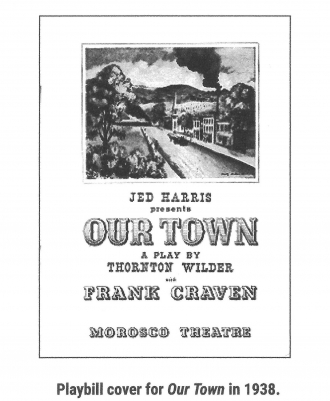 Playbill for OUR TOWN 1938