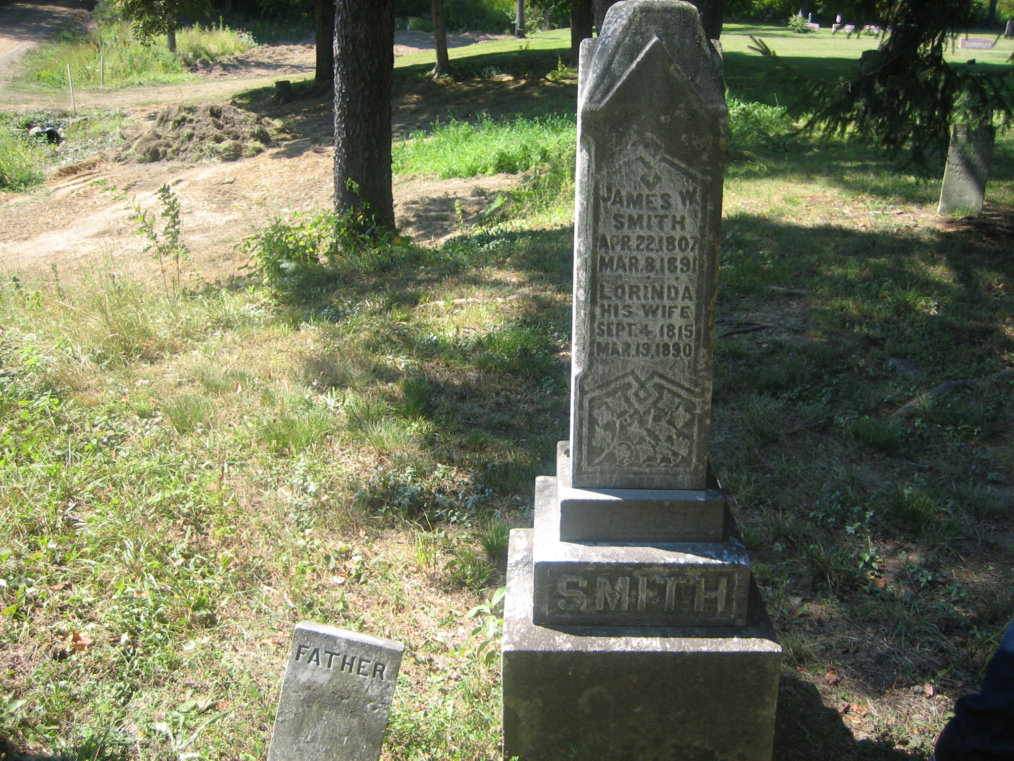 Lorinda L Long Smith tombstone