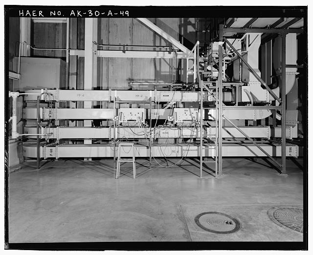 49. View of waveguide system entering building no. 105...