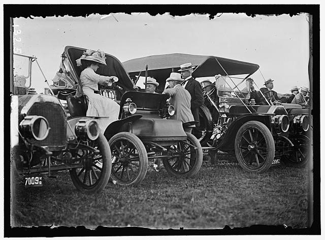 WRIGHT FLIGHTS, FORT MYER, VA, JULY 1909. SPECTATORS:...