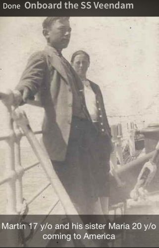 Martin & Maria Fising, SS Veendam