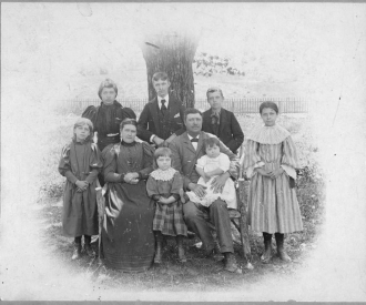 Mary Jane (Cavanaugh) Humphrey 2nd from left in middle row