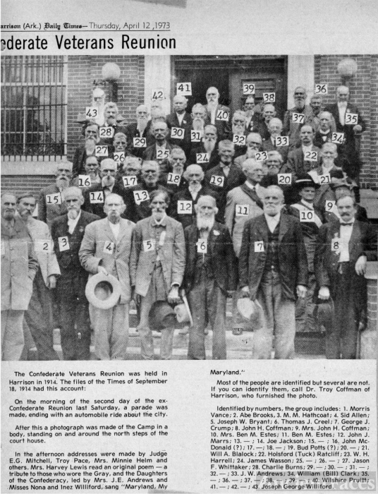 Harrison Arkansas Confederate Veteran's Reunion