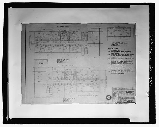 4. Drawing No. 4. First floor plan. - Ellsworth Air Force...