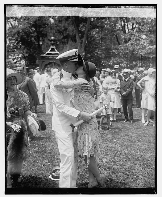 Commencement exercises, Annapolis, Ensign Clyde Roberts,...