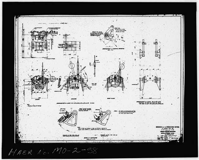 58. Photocopy of drawing (original plan M12) BRIDGE...