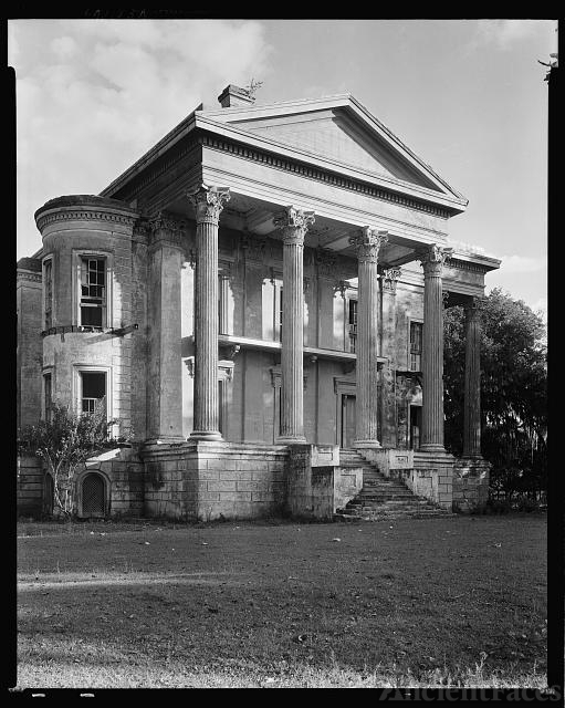 Belle Grove, front, White Castle vic., Iberville Parish,...