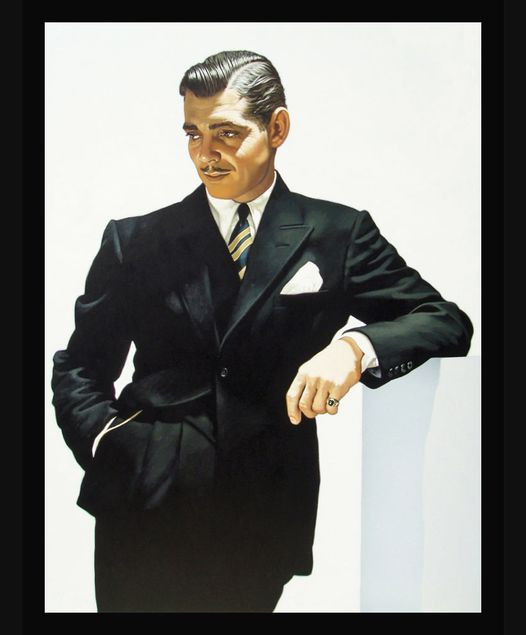Clark Gable, a portrait by Arthur K. Miller.