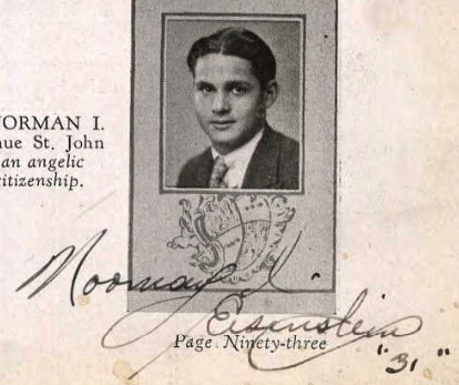 Norman I Eisenstein- Morris High School