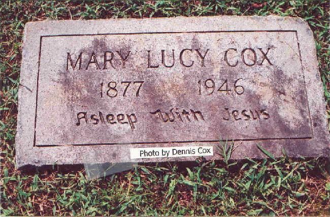 Mary Lucy Cox Gravesite