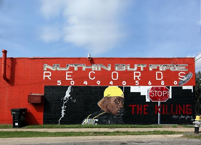 Nuthin But Fire Records mural, New Orleans, Louisiana