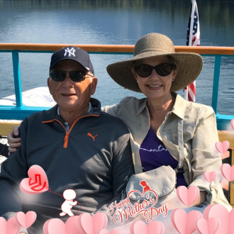 Yankee Fan and Wife.