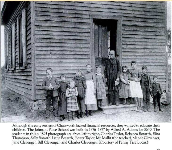 Hester as a 6 year old at the Johnson Place School 1893