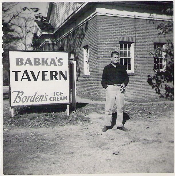 George Babka in front of his Tavern