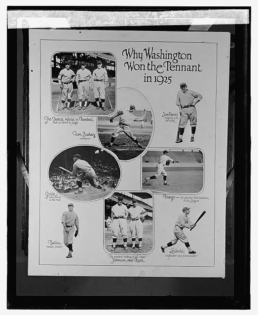 Why Wash. Won Pennant in 1925