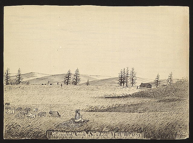 Cottonwood Creek, Sunday April 10th 1859