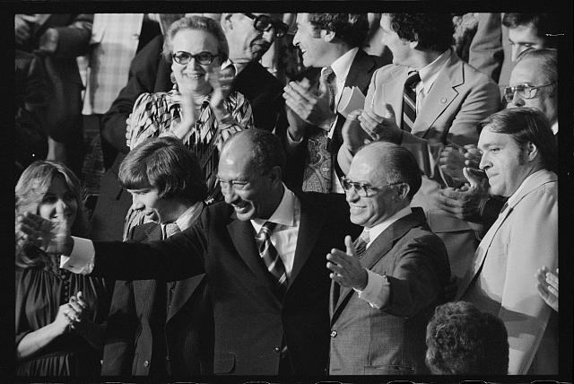 [Egyptian President Anwar Sadat and Israeli Prime...