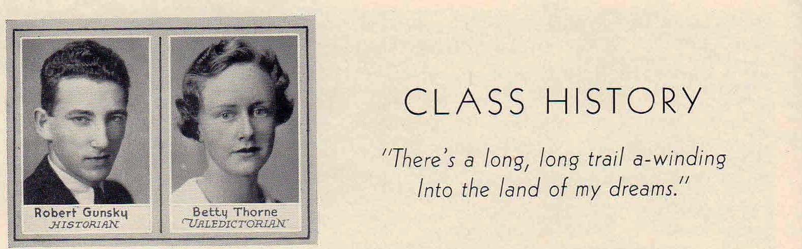 Betty Thorne 1933 Lowell High Valedictorian
