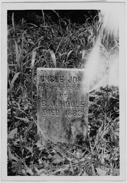 Grave of Uncle Joe; died 1888; tombstone erected by B.J