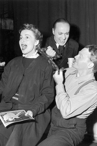Charles Boyer, Olivia deHavilland and James Cagney