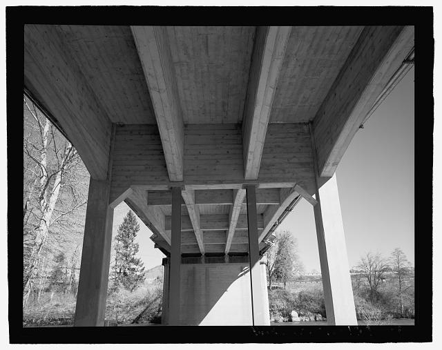 Substructure view of the reinforced concrete T-beam...