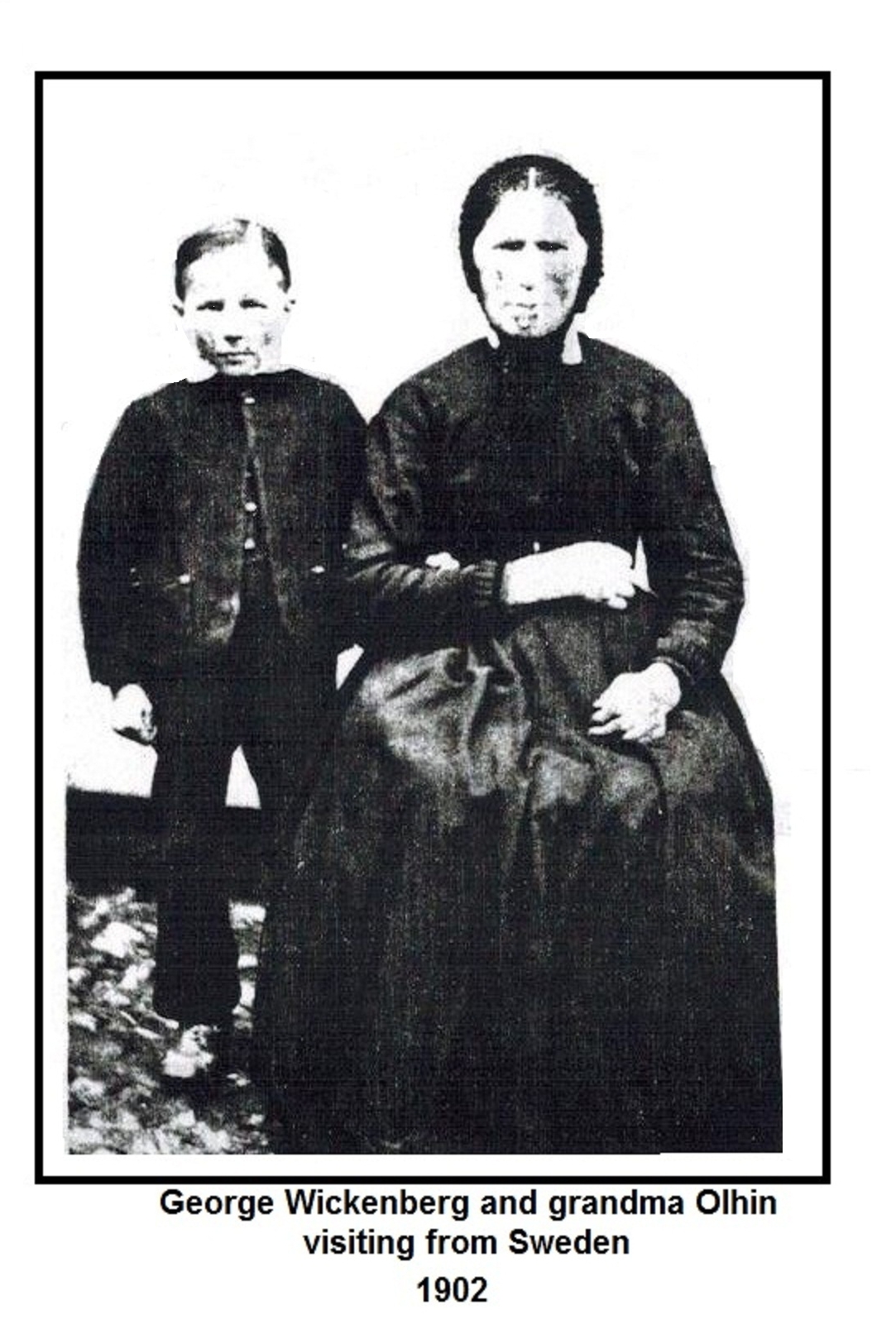 Mrs. Ohlin & George Wickenberg, South Dakota