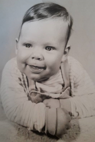 Lawrence as a baby.