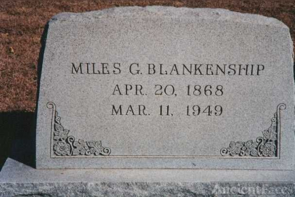 Miles G. Blankenship Gravesite