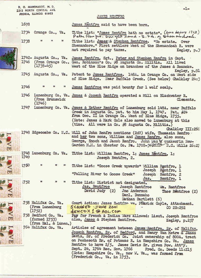 James Rentfro records(1of8)- D. O. Manschardt, MD