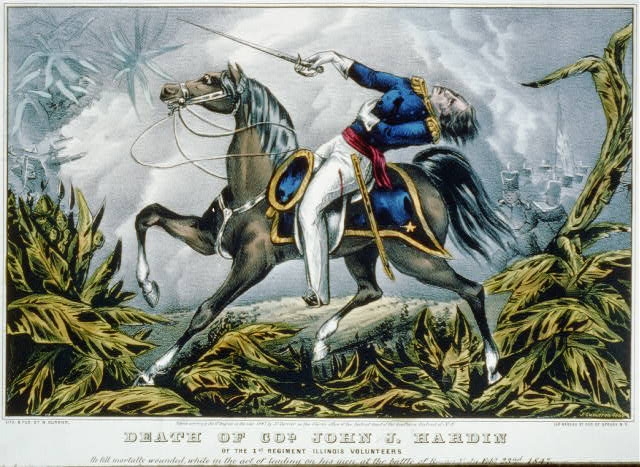 Death of Col. John J. Hardin: Of the 1st regiment...