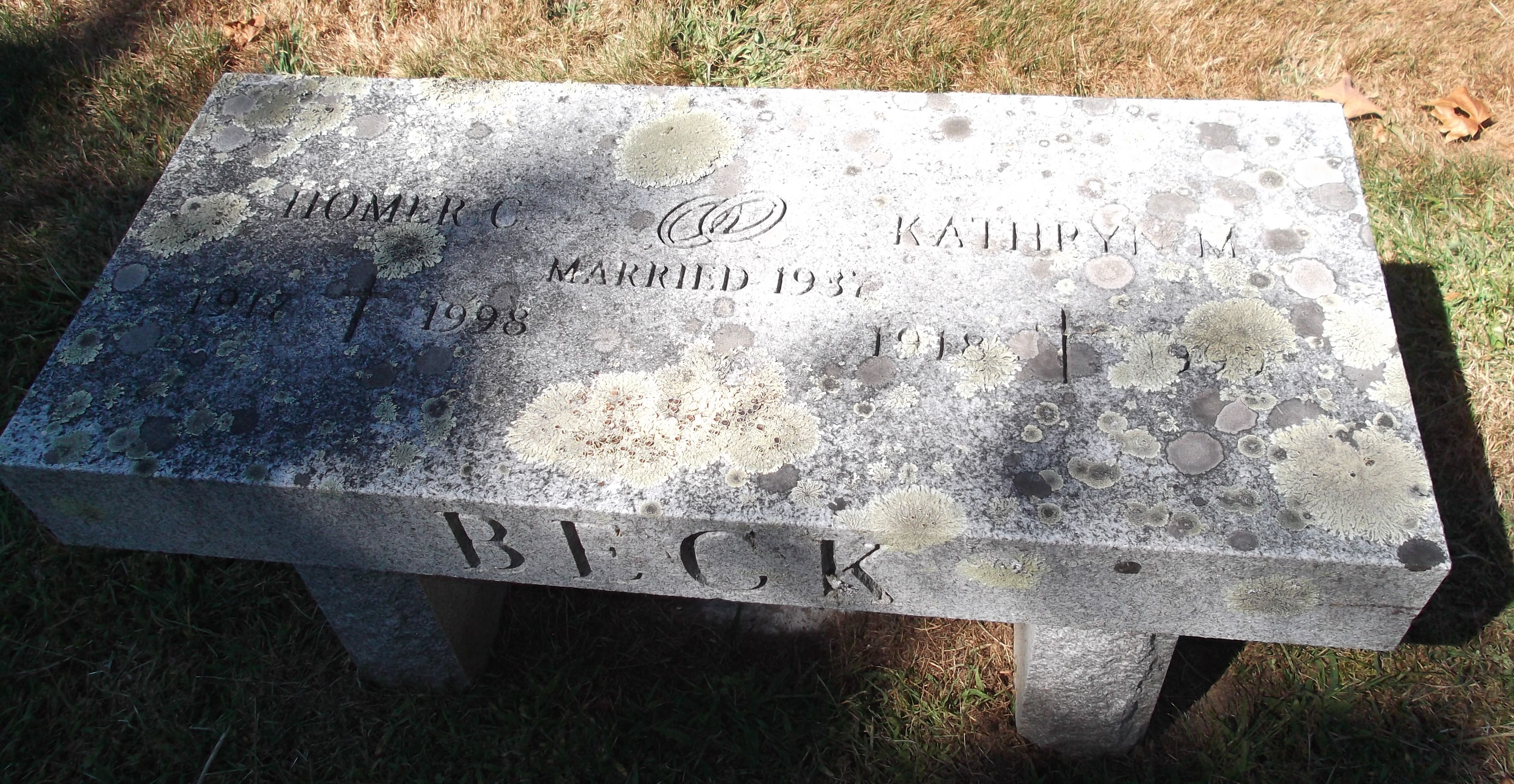 Kathryn & Homer Beck gravesite