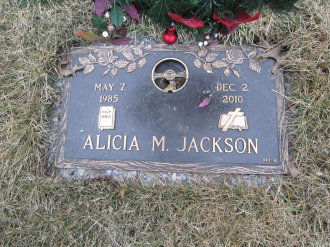 Alicia Monet Jackson's gravesite
