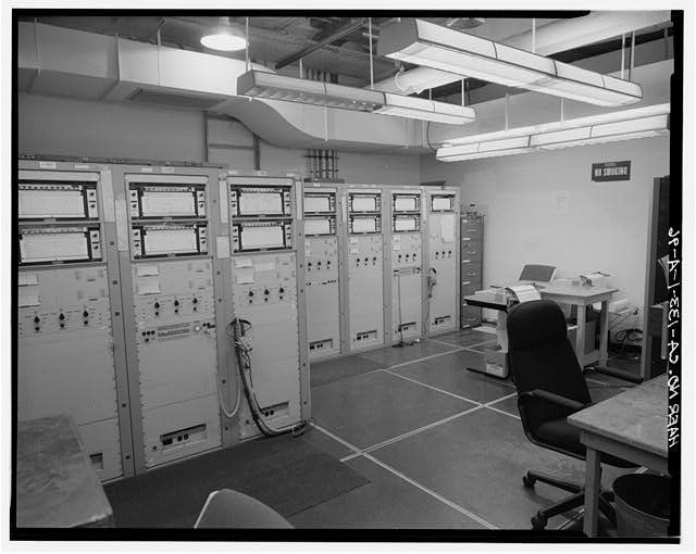 96. VIEW OF LANDLINE INSTRUMENTATION ROOM FROM SOUTHWEST...
