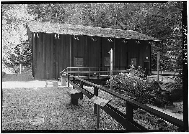 1. VIEW OF NORTH FACADE OF NEWHALEM POWERHOUSE WITH THE...