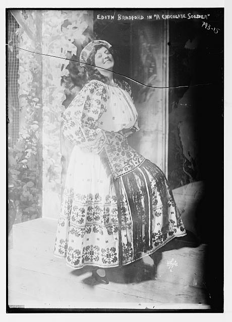 Edith Bradford in a "Chocolate Soldier", White, N.Y. / White