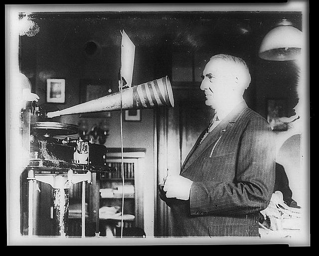 President Harding's voice has been preserved 