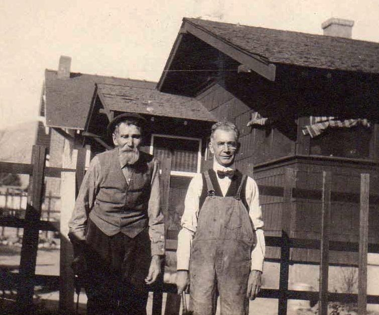 Robert Eite and Grandpa Campbell; San Diego, CA