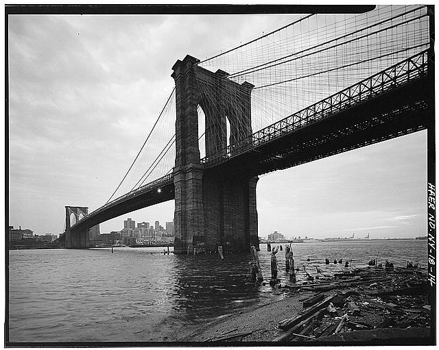 14. View looking SE from Manhattan shore at twilight. Jet...