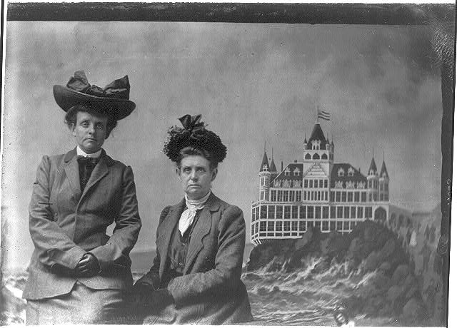 [Frances Benjamin Johnston, with Maddie, 1903 tintype at SF]