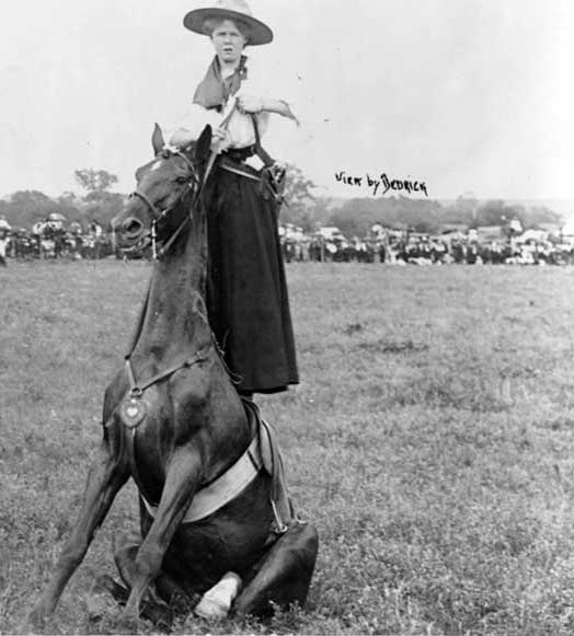 Lucille Mullhall First Cowgirl