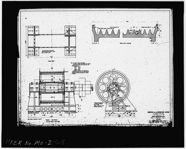 68. Photocopy of drawing (original plan M3) BRIDGE...