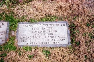 Grave Stone for Lou Jacobi