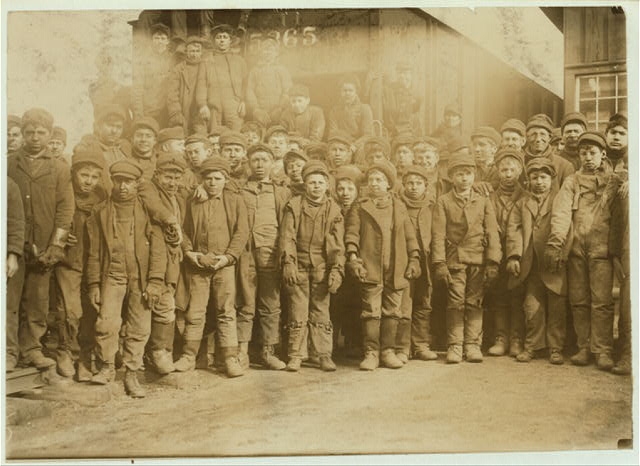 Breaker boys, PA Coal Company