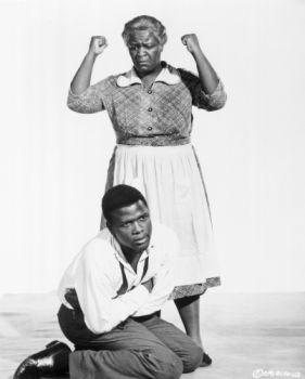 Claudia McNeil and Sidney Poitier