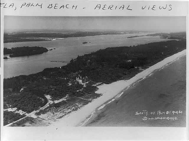 [Aerial views of Palm Beach, Florida]