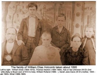 William Elias Holcomb and Family