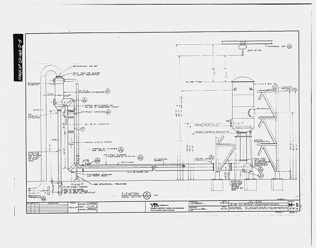 9. Photographic copy of engineering drawing showing the...