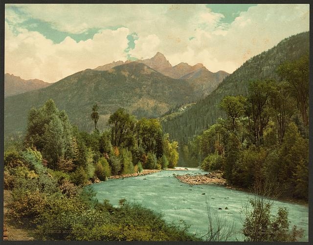 Needle Mountains from Animas Canyon, Colorado